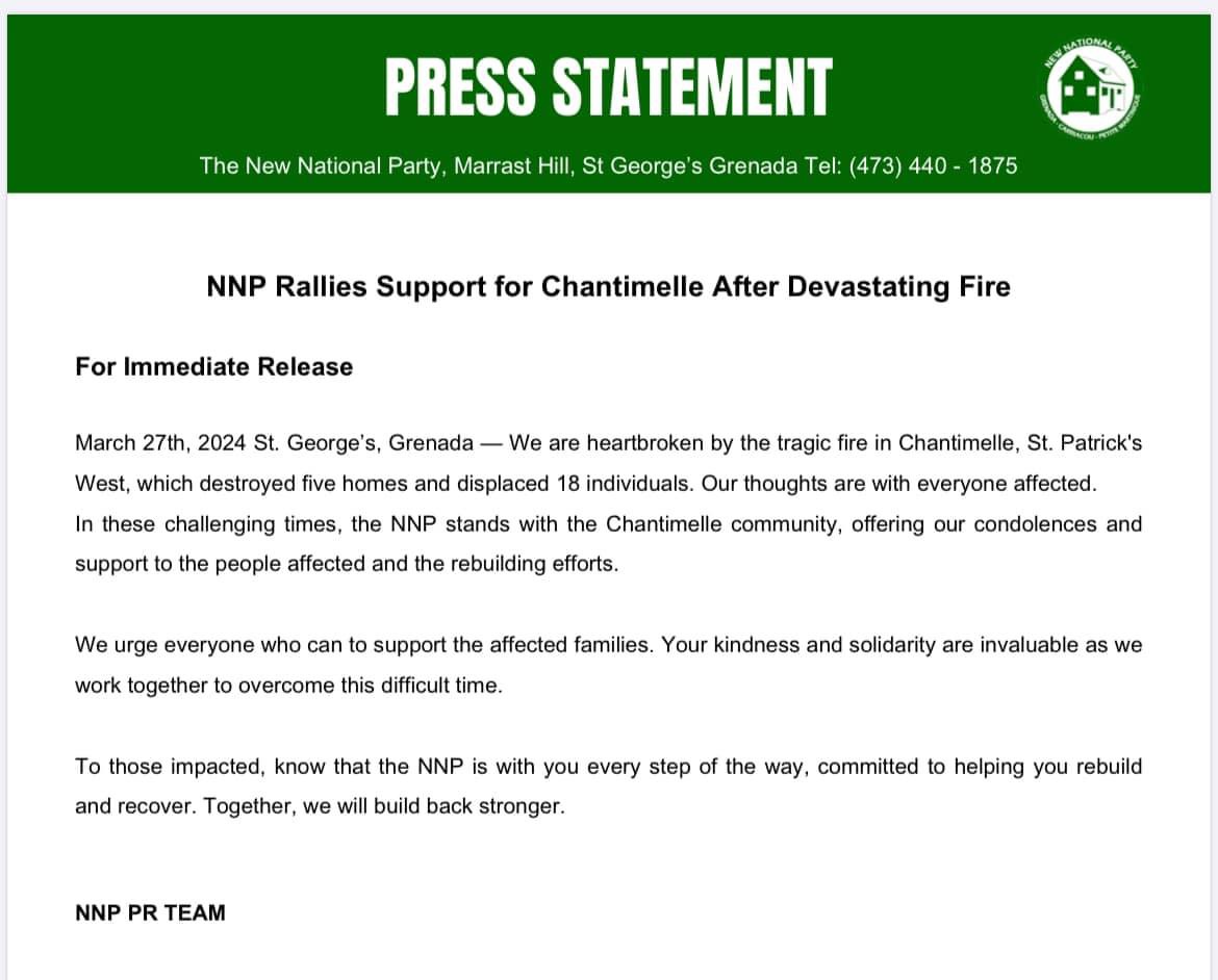 NNP RALLIES SUPPORT FOR CHANTIMELLE AFTER DEVASTATING FIRE - Wee 93.3/9 ...